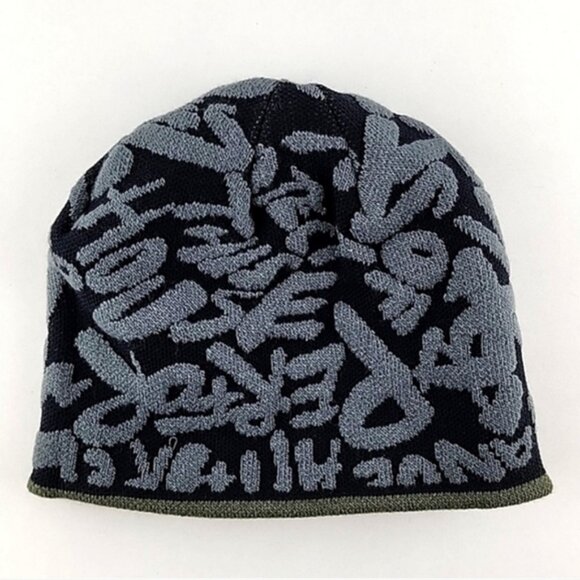 Under Armour Youth Halftime Reversible Beanie Knit Toque Marine Green - Picture 4 of 11